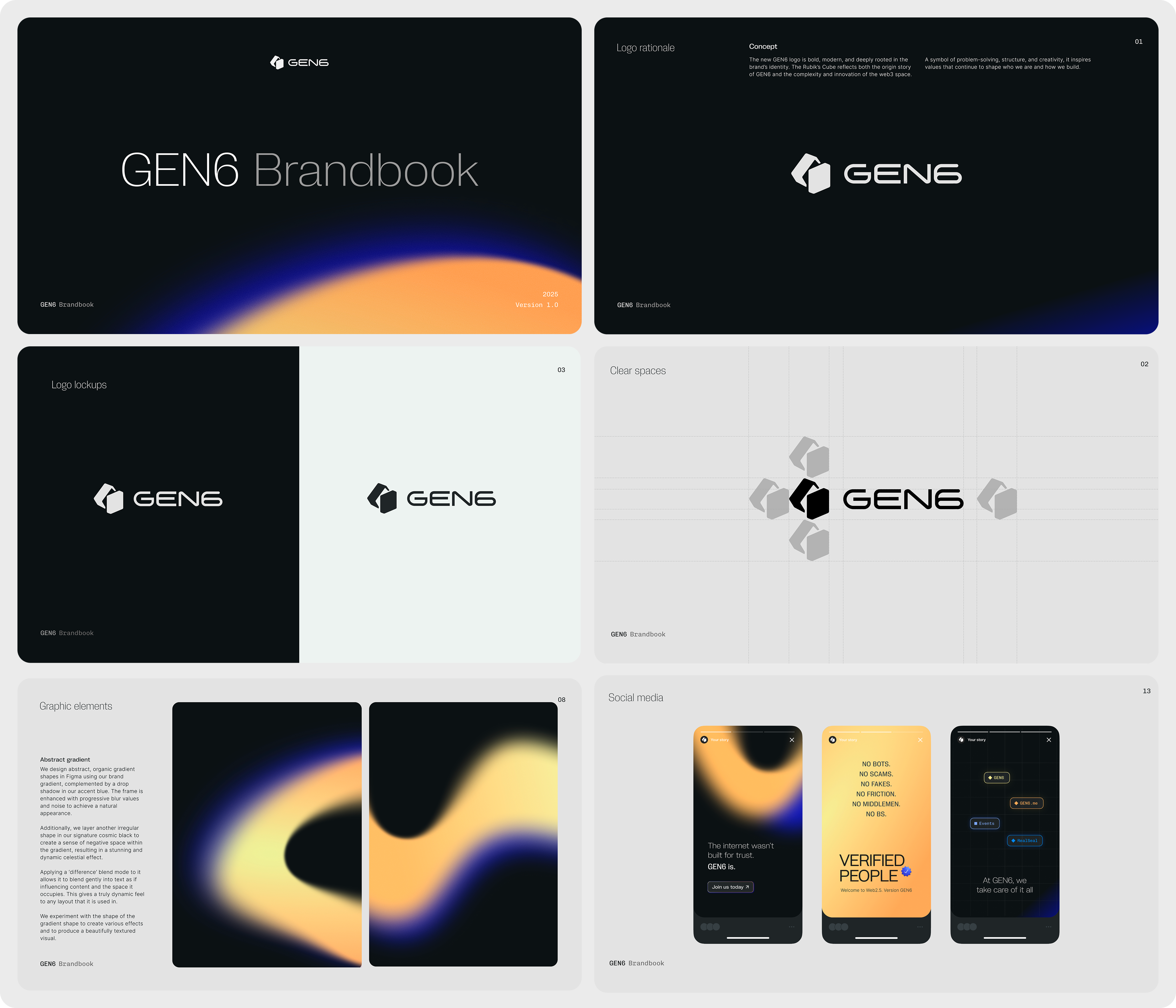GEN6 brand identity and guideline